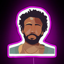 Load image into Gallery viewer, Childish Gambino RGB neon sign  pink