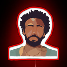 Load image into Gallery viewer, Childish Gambino RGB neon sign red