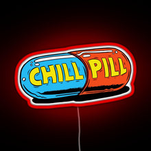 Load image into Gallery viewer, Chill Pill RGB neon sign red