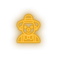 Load image into Gallery viewer, warm_white clown led amusement carnival circus clown funny joker parade neon factory