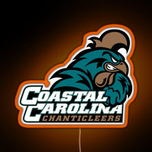 Load image into Gallery viewer, Coastal Carolina Chanticleers RGB neon sign orange