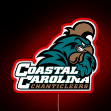 Load image into Gallery viewer, Coastal Carolina Chanticleers RGB neon sign red