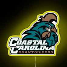 Load image into Gallery viewer, Coastal Carolina Chanticleers RGB neon sign yellow