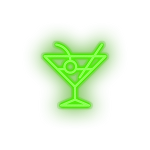 green cocktail led alcohol cocktail drink holiday tourism travel vacation neon factory