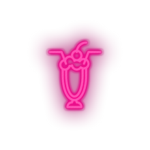 Load image into Gallery viewer, pink cocktails led cherry cocktails drink love relationship romance valentine day neon factory