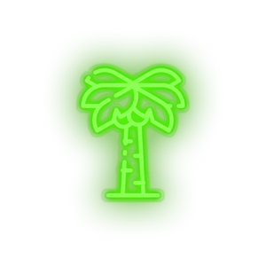 green coconut_tree led beach coconut tree holiday palm tree recreation summer vacation neon factory