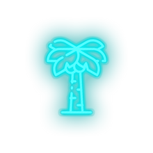 Load image into Gallery viewer, ice_blue coconut_tree led beach coconut tree holiday palm tree recreation summer vacation neon factory