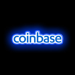 Coinbase LOGO made with LED NEON