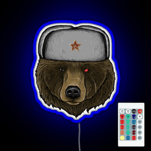 Load image into Gallery viewer, Comrade Bear RGB neon sign remote