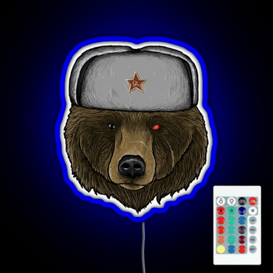 Comrade Bear RGB neon sign remote