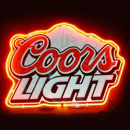 Coors Light neon sign - Acrylic and Red light