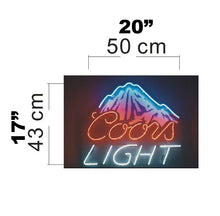 Load image into Gallery viewer, Coors Light mountain Beer Neon Sign