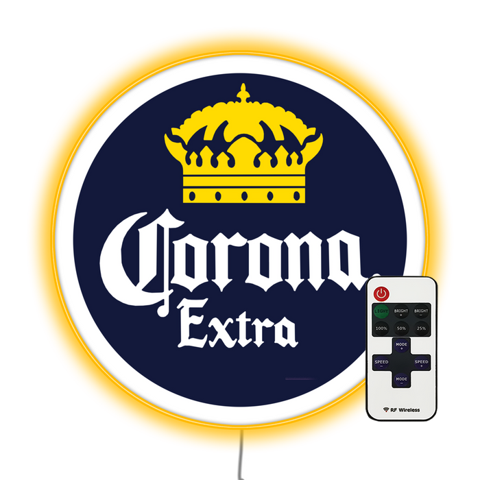 Corona Bottle Cap Bar Neon Sign