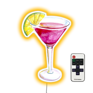 cosmopolitan cocktail  Bar Bar Neon Sign