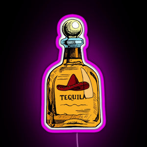 Couple Tequila and Lime RGB neon sign  pink