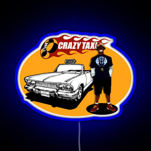 Load image into Gallery viewer, Crazy Taxi B D Joe 2D RGB neon sign blue