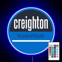 Load image into Gallery viewer, creighton basketball RGB neon sign remote