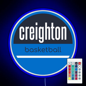 creighton basketball RGB neon sign remote