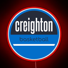 Load image into Gallery viewer, creighton basketball RGB neon sign red