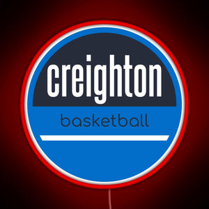 creighton basketball RGB neon sign red
