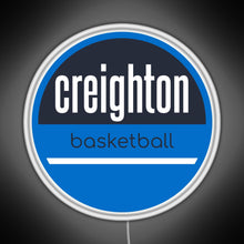 Load image into Gallery viewer, creighton basketball RGB neon sign white 