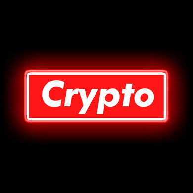 Crypto neon sign