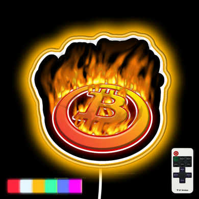 Bitcoin is lit neon led sign
