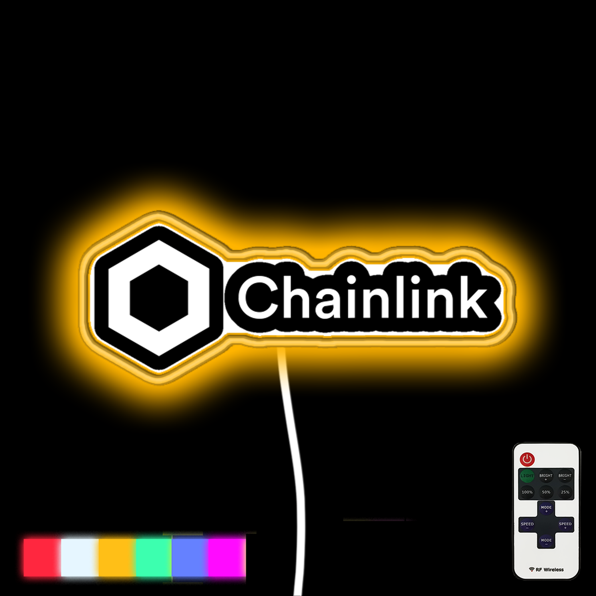 Chainlink (link) Crypto Neon Led Sign – Neon Factory