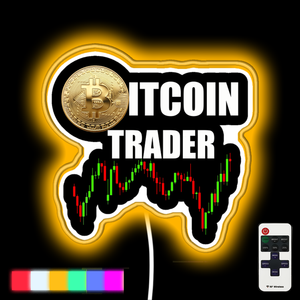 Bitcoin Trader neon led sign