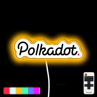 Polkadot Crypto DOT blockchain neon led sign