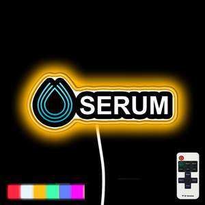 Serum(SRM) Crypto neon led sign