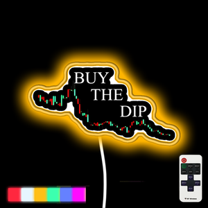Buy the Dip Cryptocurrency Gift for a Crypto Traders neon led sign