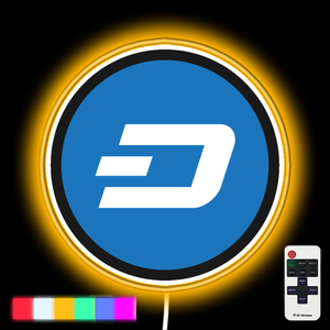 DASH (Digital Cash) Cryptocurrency neon led sign
