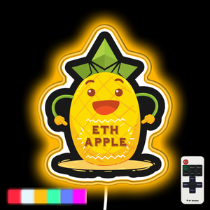 ETH apple Funny ethereum neon led sign
