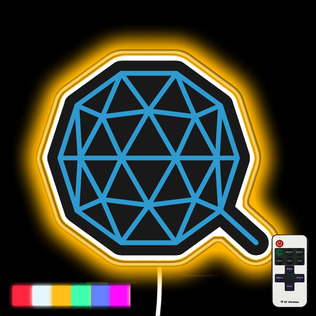 Qtum Cryptocurrency neon led sign