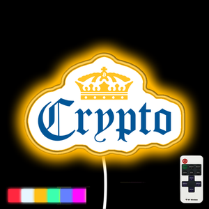 Crypto Corona neon led sign