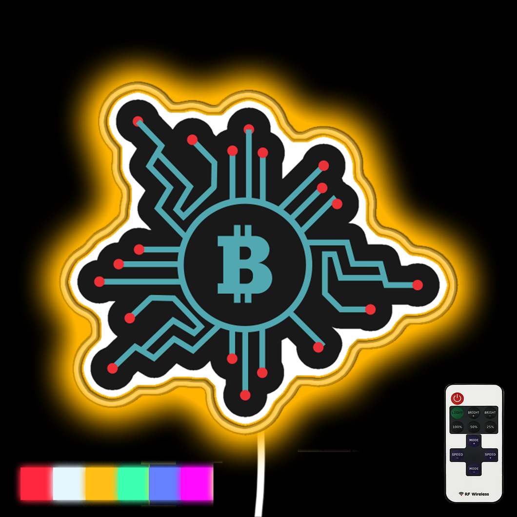 Bitcoin (btc) Crypto Neon Led Sign – Neon Factory