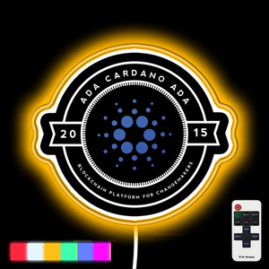 Cardano ADA Cryptocurrency Blockchain neon led sign