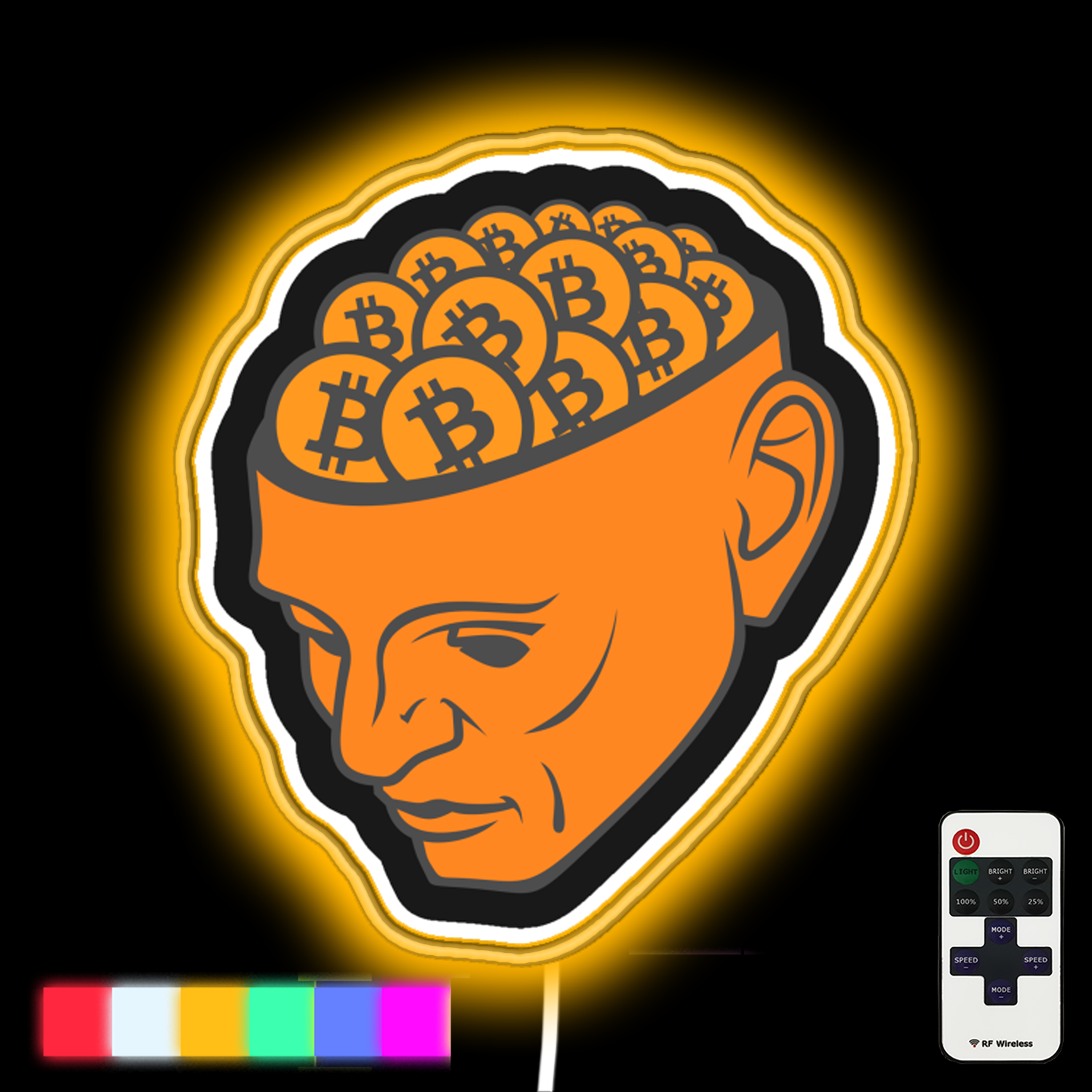 Bitcoin Brains neon led