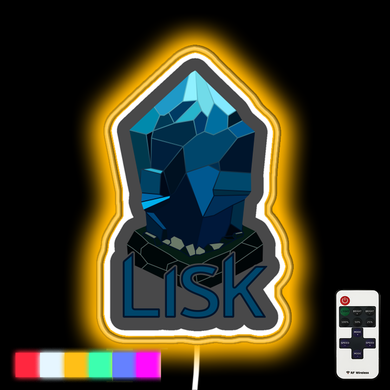 LISK CryptoCurrency Logo neon led sign