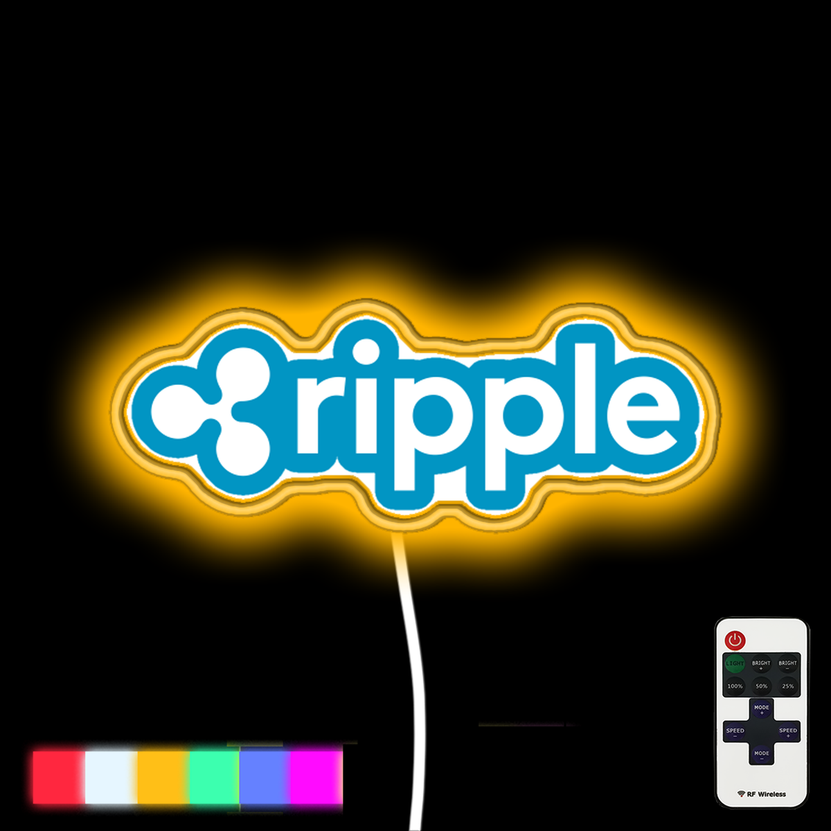 Ripple Cryptocurrency Neon Led Sign – Neon Factory