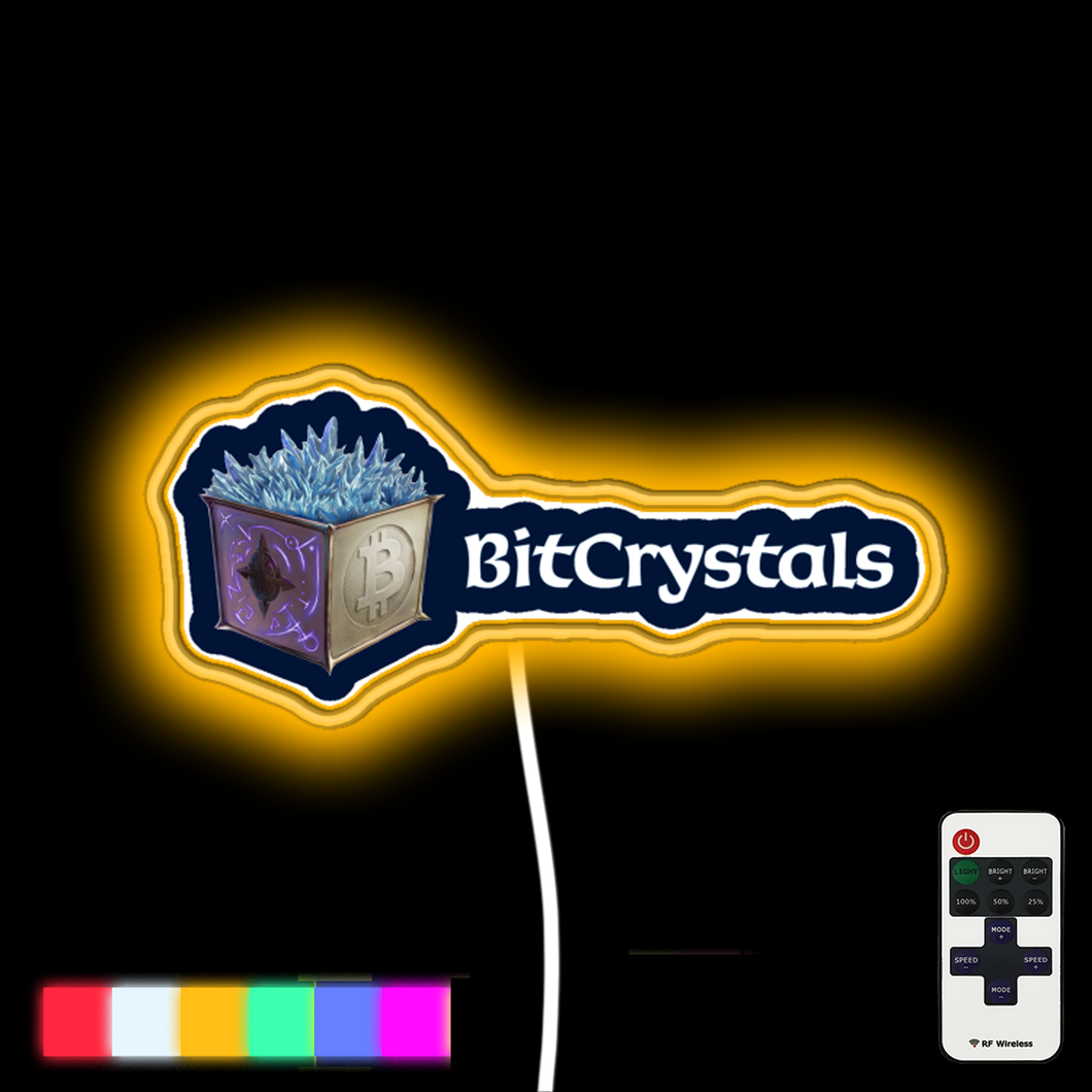 BitCrystals (BCY) Digital asset neon led sign