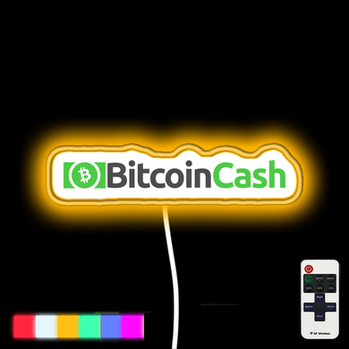 Bitcoin Cash (BCH) Crypto neon led sign