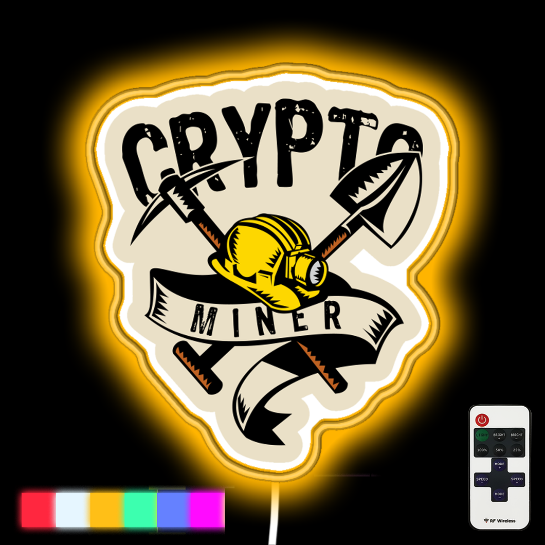 Crypto Miner Tools neon led sign