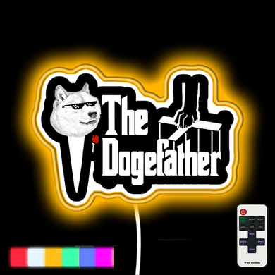 The Dogefather neon led sign