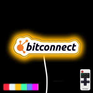 BitConnect neon led sign