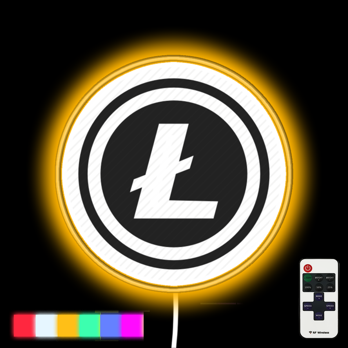 Litecoin Logo Neon Led Sign – Neon Factory