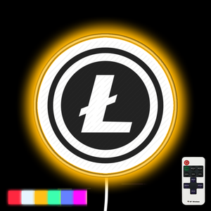 Litecoin Logo neon led sign