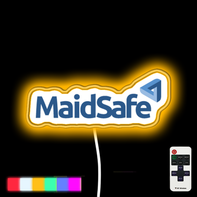 MaidSafe neon led sign