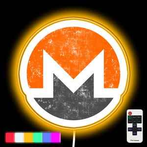 Vintage Monero Cryptocurrency neon led sign